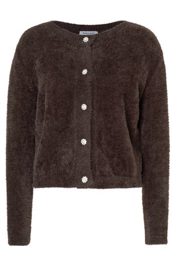 MORE & MORE Strickjacke espresso brown