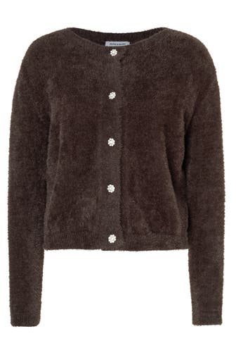 MORE & MORE Strickjacke espresso brown