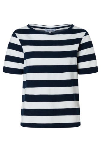 MORE & MORE T-Shirt marine/offwhite