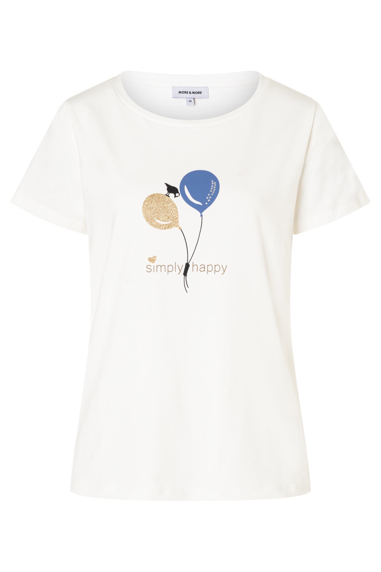 MORE & MORE T-Shirt off white, Bild 1