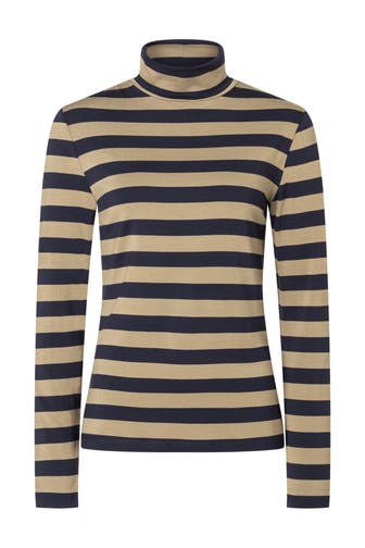 MORE & MORE T-Shirt regular stripes jersey softbrass marine