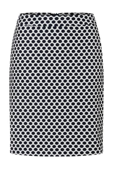 MORE & MORE Maxirock dot jacquard