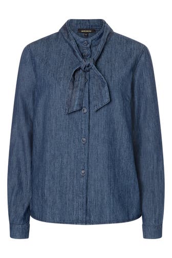 MORE & MORE Casual-Bluse middle blue denim