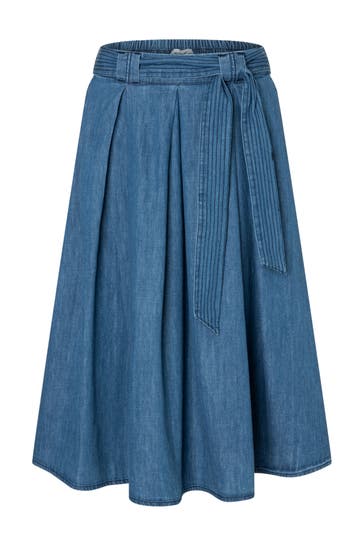 MORE & MORE Maxirock blue denim