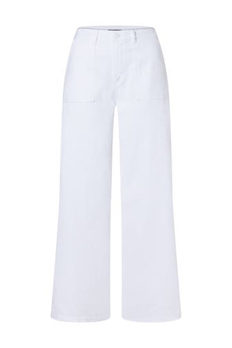 MORE & MORE Stoffhose white Loose Fit
