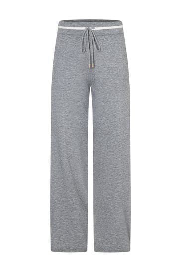 MORE & MORE Stoffhose warm grey melange Straight
