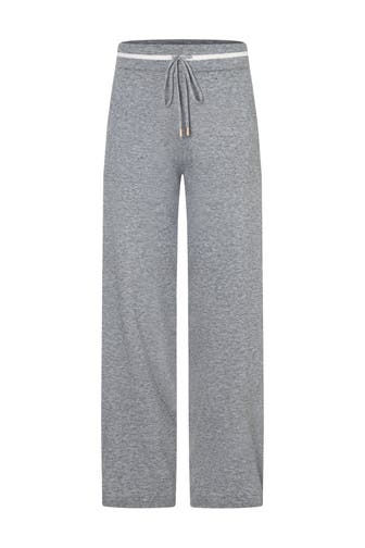 MORE & MORE Stoffhose warm grey melange Straight