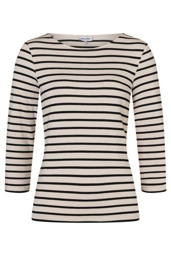 MORE & MORE T-Shirt creme/black