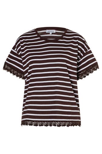 MORE & MORE T-Shirt chocolate/white