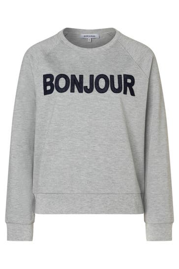 MORE & MORE Sweatshirt silvergrey melange