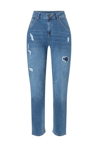 MORE & MORE Jeans middle blue denim Loose Fit