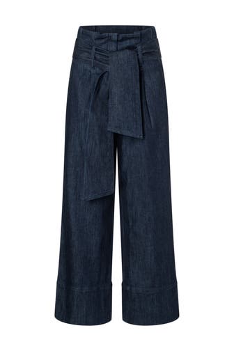 MORE & MORE Jeans dark blue denim Culotte