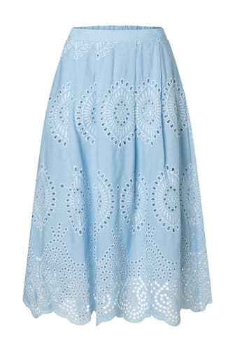 MORE & MORE Maxirock colour contrast lace