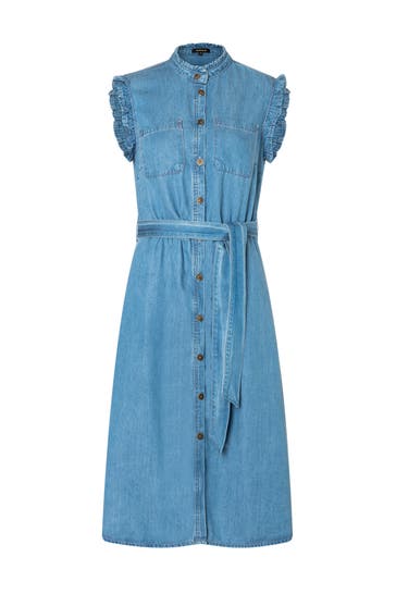MORE & MORE Casual-Kleid middle blue denim