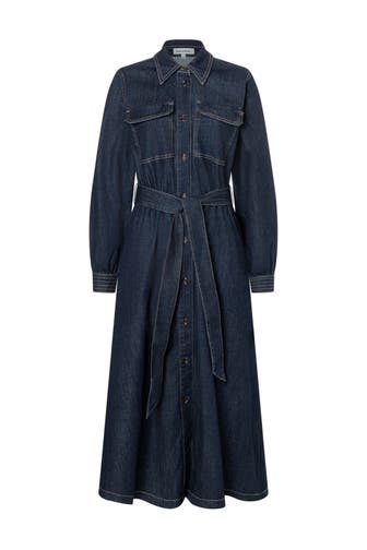 MORE & MORE Casual-Kleid dark blue denim
