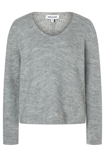 MORE & MORE Pullover silvergrey melange
