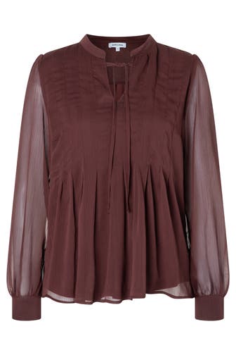 MORE & MORE Casual-Bluse raisin brown