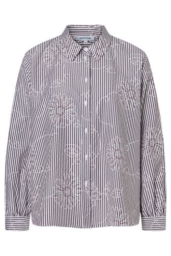 MORE & MORE Casual-Bluse stripes ruby orchid