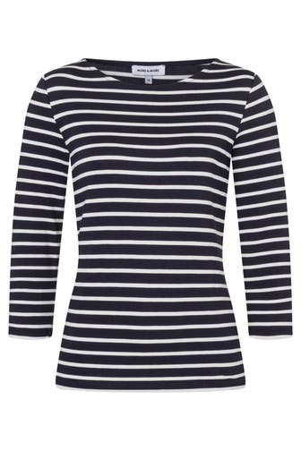 MORE & MORE T-Shirt marine/offwhite