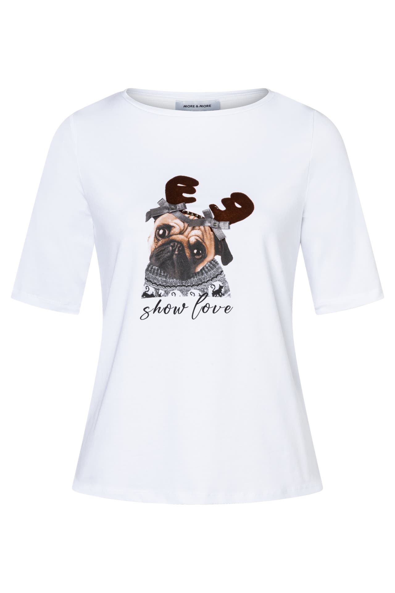 MORE & MORE T-Shirt white, Bild 1