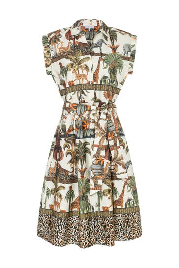 MORE & MORE Casual-Kleid jungle print
