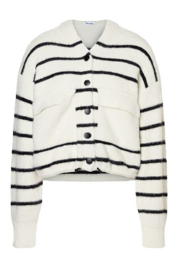 MORE & MORE Strickjacke offwhite/black