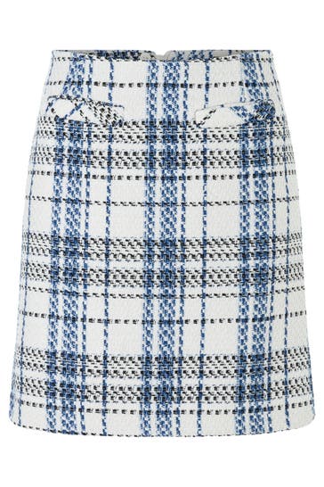 MORE & MORE Minirock check boucle