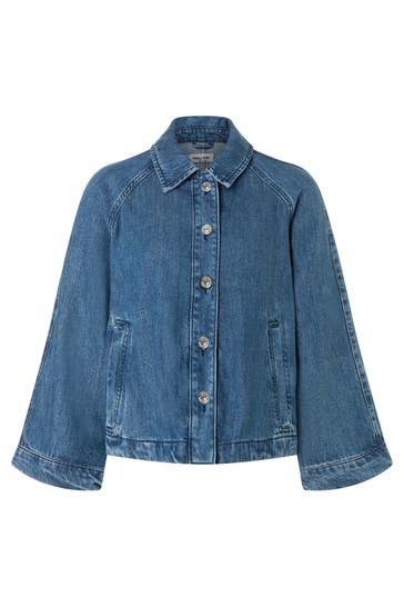 MORE & MORE Übergangsjacke blue denim