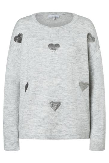 MORE & MORE Pullover silvergrey melange