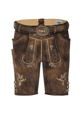 NÜBLER Lederhose Mufflon Braun