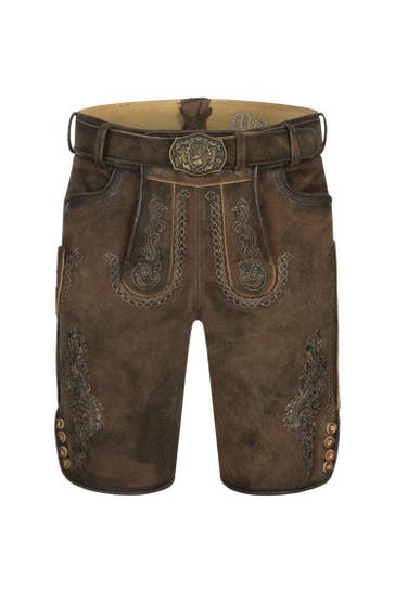 NÜBLER Lederhose Luther Braun