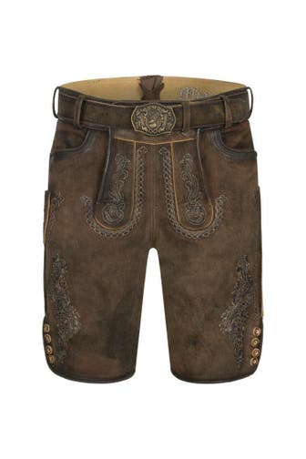 NÜBLER Lederhose Luther Braun