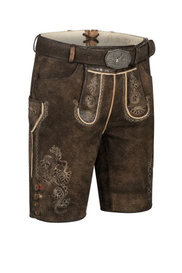 NÜBLER Lederhose Hansi Braun