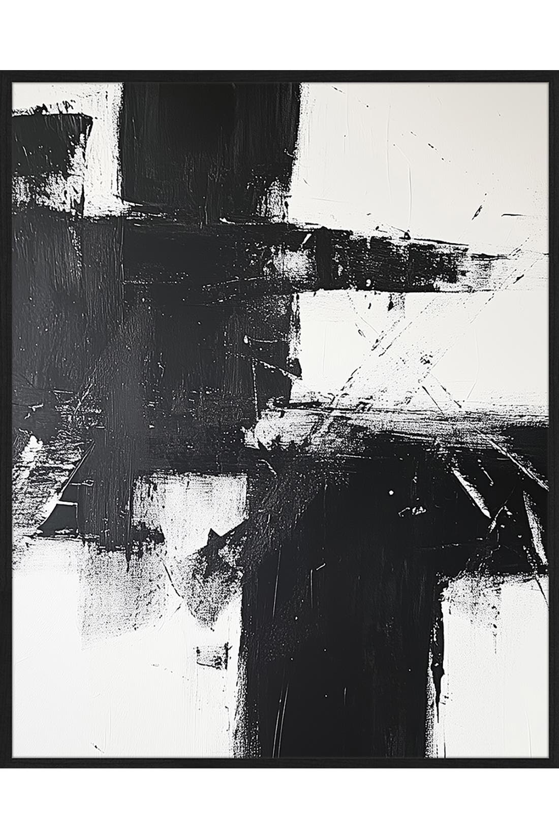 ANY IMAGE Wall Art Abstract Black, Bild 1