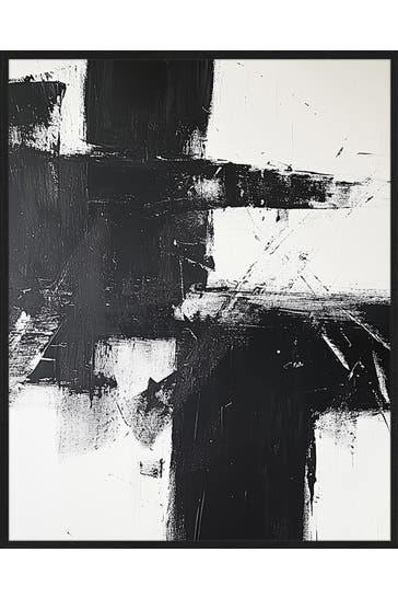 ANY IMAGE Wall Art Abstract Black