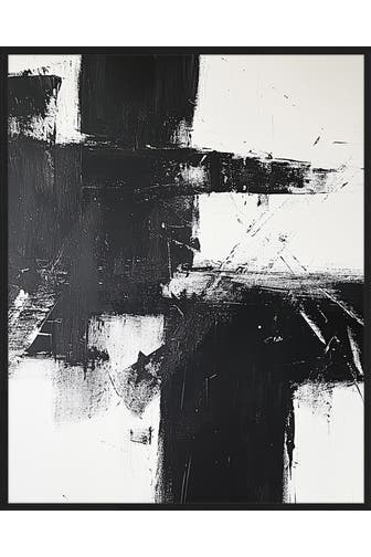 ANY IMAGE Wall Art Abstract Black