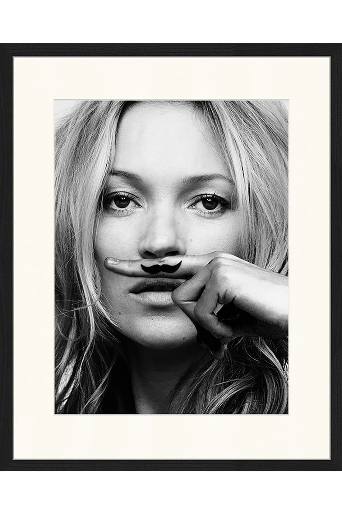 ANY IMAGE Wall Art Kate Moss Mustache, Bild 1