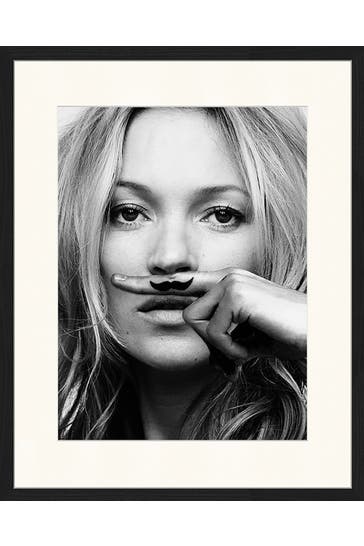 ANY IMAGE Wall Art Kate Moss Mustache