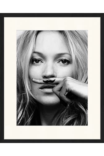 ANY IMAGE Wall Art Kate Moss Mustache