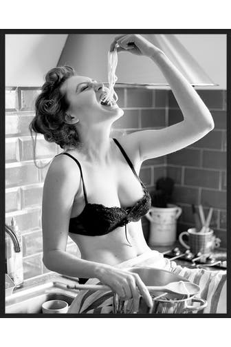 ANY IMAGE Wall Art Spaghetti with the Hands