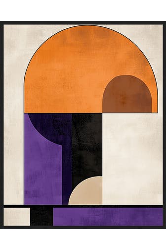 ANY IMAGE Wall Art Purple & Orange Abstract
