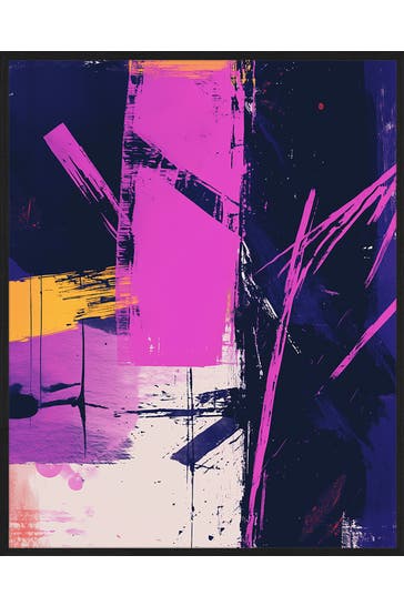 ANY IMAGE Wall Art Hyper Violet & Colors Abstract
