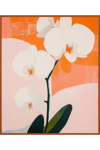 ANY IMAGE Wall Art White Orchid