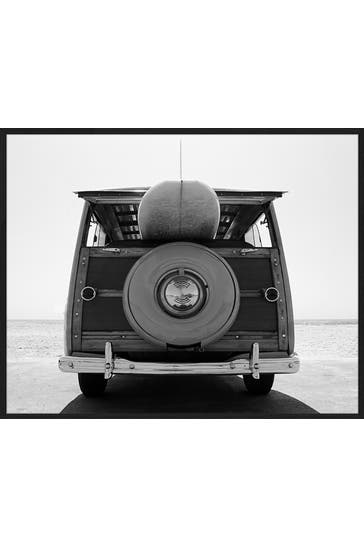 ANY IMAGE Wall Art Old Car with Surfboard
