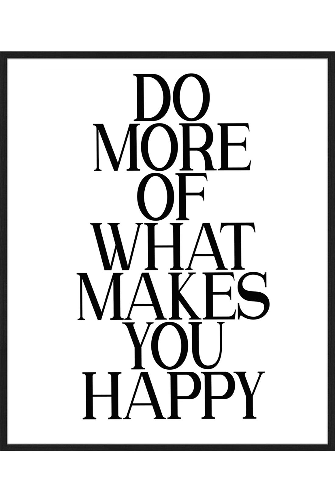 ANY IMAGE Wall Art Do More, Be Happy, Bild 1