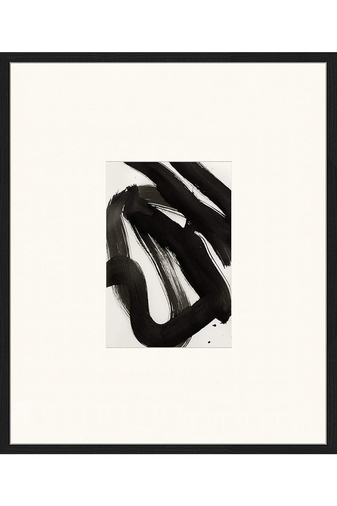 ANY IMAGE Wall Art Abstract Black Ink Stroke, Bild 1