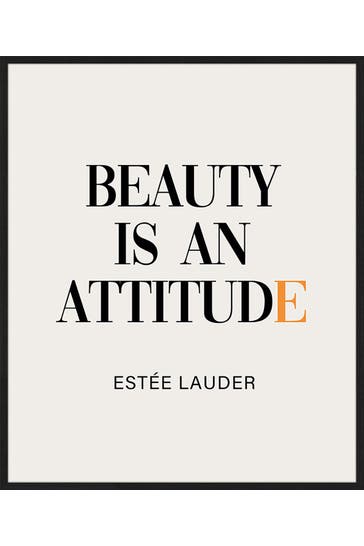 ANY IMAGE Wall Art Beauty is an Attitude