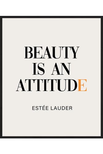ANY IMAGE Wall Art Beauty is an Attitude