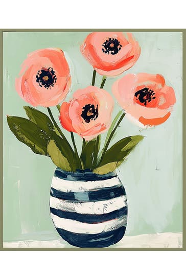 ANY IMAGE Wall Art Pink Flowers