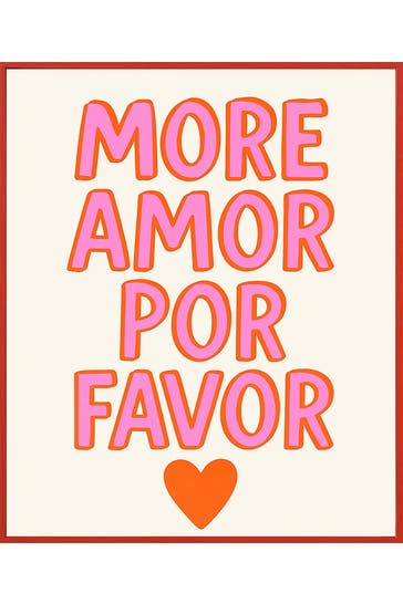 ANY IMAGE Wall Art More Amor Por Favor